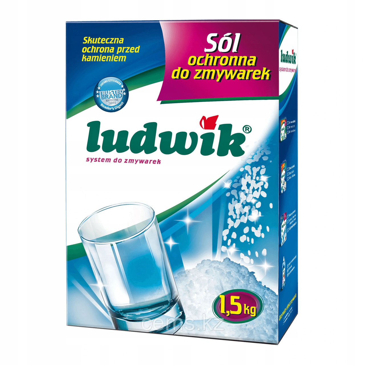 Защитная соль для посудомоечных машин Ludwik 1.5 кг - фото 1 - id-p99027603