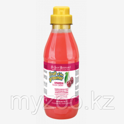 ISB FRUIT BLACK CHERRY Шампунь для короткой шерсти с протеинами шелка, 500 мл