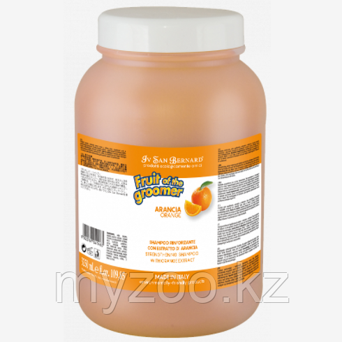 ISB FRUIT ORANGE Шампунь для слабой выпадающей шерсти с силиконом, 3250 мл
