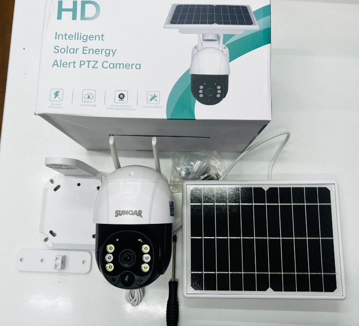 Уличная поворотная IP-камера с солнечной батареей, 4G, SIM-карта, день/ночь, с Ptz управлением 1080P - фото 1 - id-p100071390