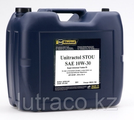 SwdRheinol Unitractol STOU 10W-30 - Многофункциональное всесезонное универсальное масло 20 литров - фото 1 - id-p95551159