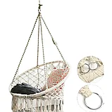 Кресло-гамак "Гнездышко" Белый + подушка, фото 3