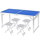 Стол с 4 стульями для пикника FG-150-blue
