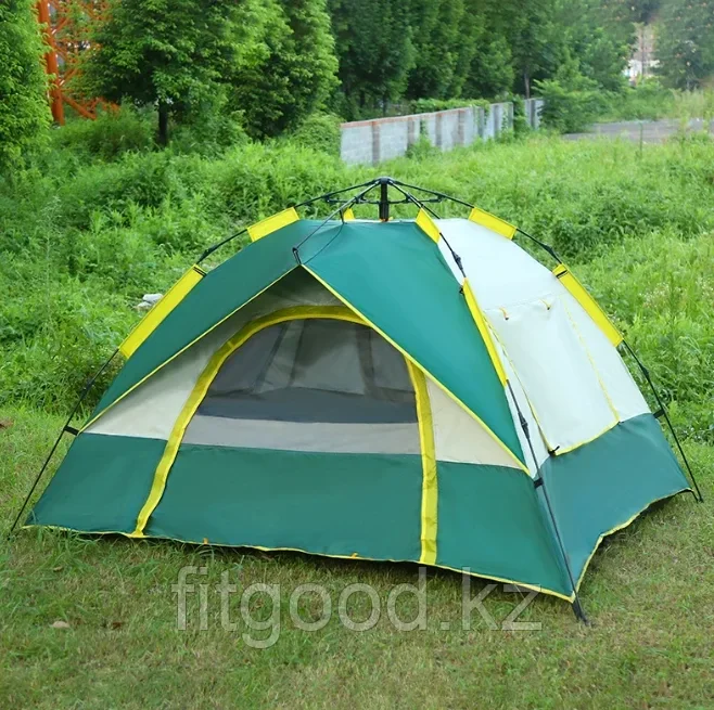 Палатка туристическая JJ-005 зелёная - фото 2 - id-p100088353