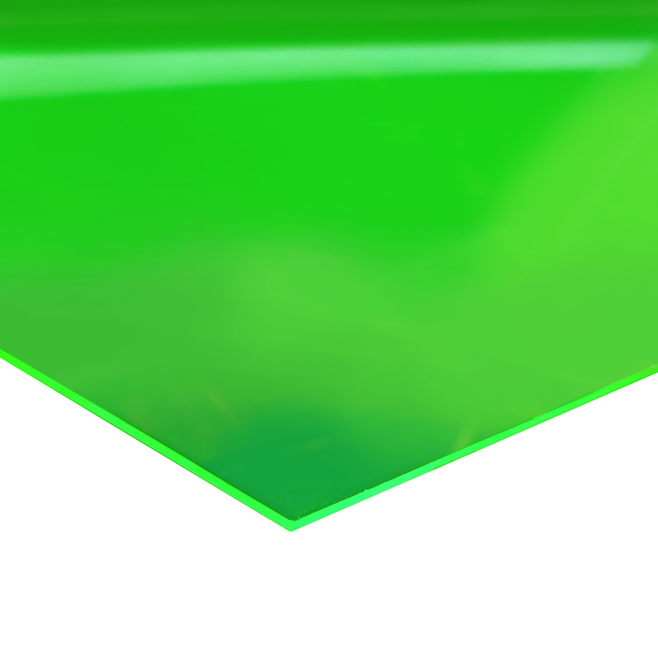 Акрил 2мм (зеркало флюоресцентный зеленый) 1,22*1,83