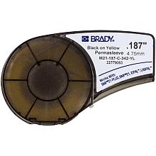 Картридж BRADY M21-187-C-342-YL термоусадочная трубка 8.5мм/2.10м (d3.8mm) полиолефин, черный на желтом