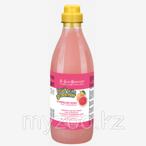 ISB FRUIT PINK GRAPEFRUIT Шампунь для шерсти средней длины с витаминами, 1л