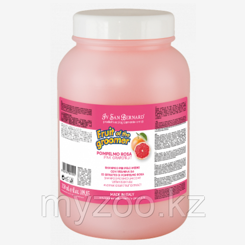 ISB FRUIT PINK GRAPEFRUIT Шампунь для шерсти средней длины с витаминами, 3250 мл