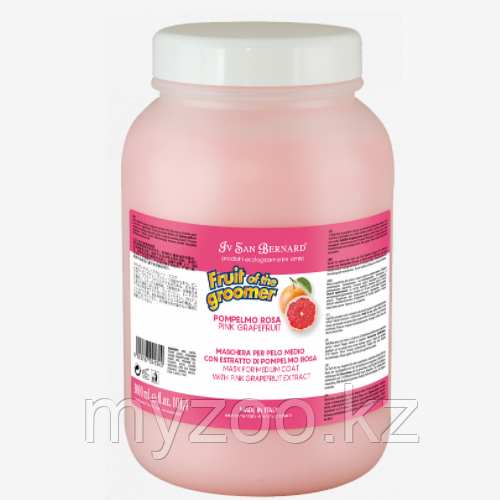 ISB FRUIT PINK GRAPEFRUIT Восстанавливающая маска для шерсти средней длины с витаминам, 3л