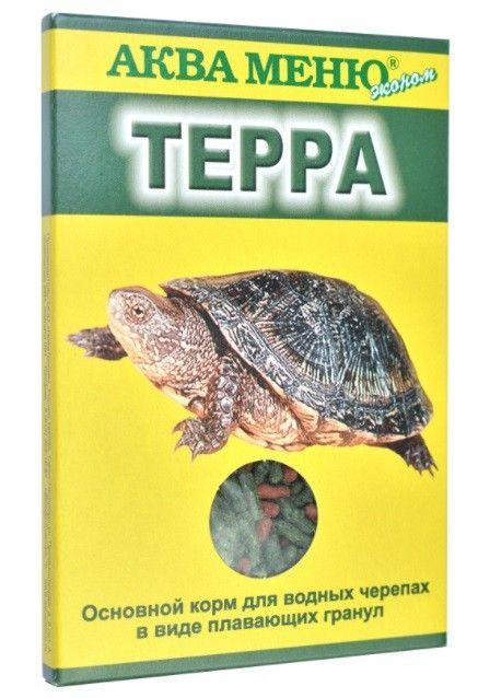 Корм для черепах АКВА Меню Терра 15 г ( уп 45 шт ) ( водных )