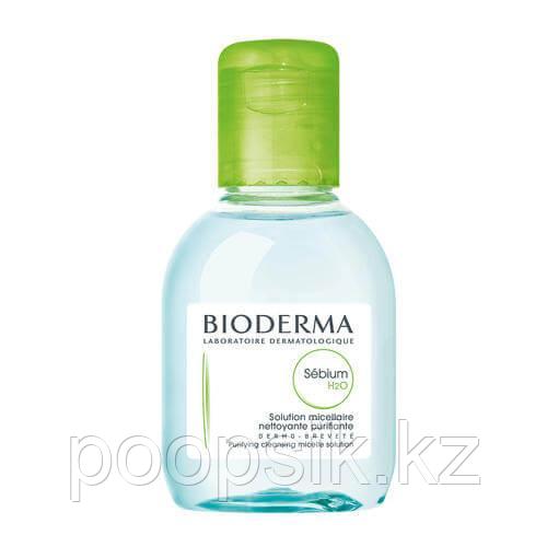Bioderma Sebium Н2О мицелловый раствор для комбинированной и жирной кожи 100мл - фото 1 - id-p100128572