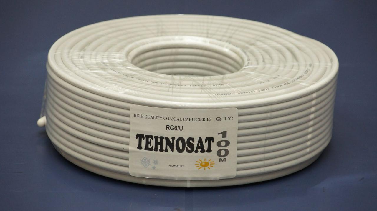 Коаксиальный кабель RG6 Tehnosat бел. 100м - фото 2 - id-p100129758