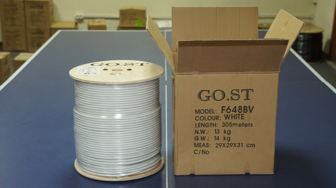 Коаксиальный кабель RG6 GOST F648BV бел. 305м - фото 6 - id-p100129772