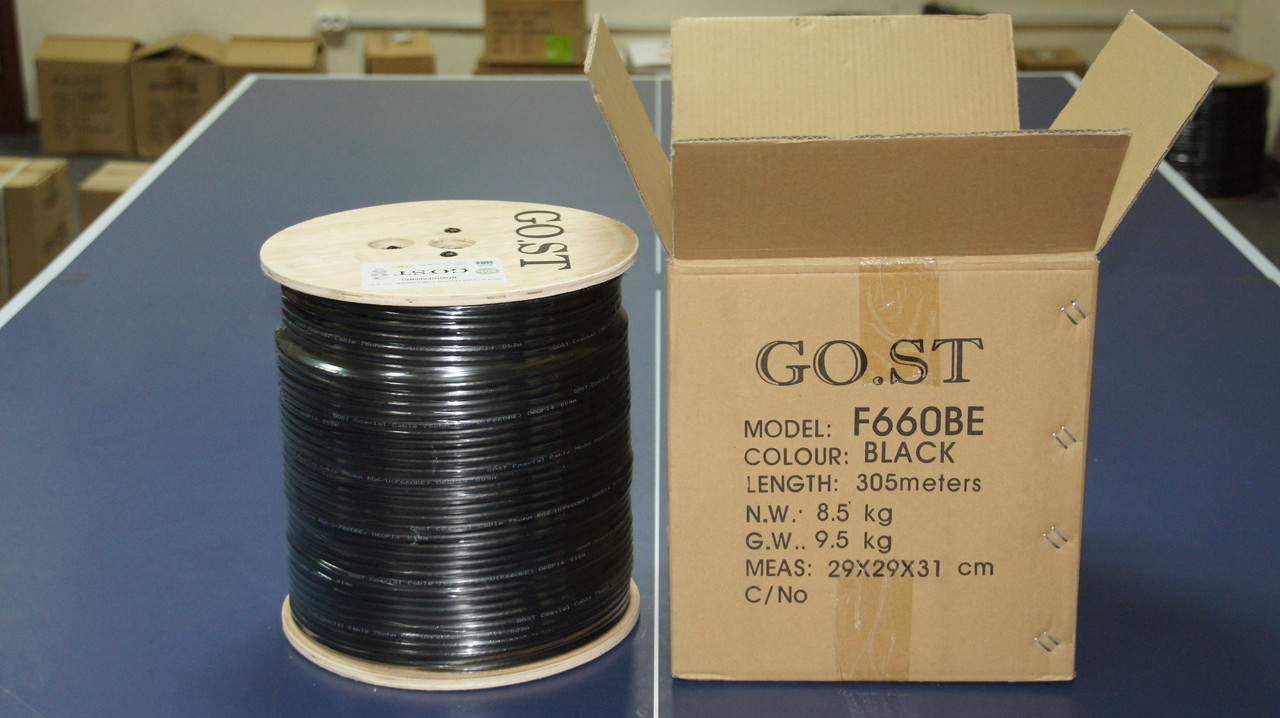 Коаксиальный кабель RG6 GOST F660BE чёрн. 305м - фото 6 - id-p100129805