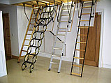 Чердачная лестница металлическая ножничная Fakro LST 60*90*280см, фото 6