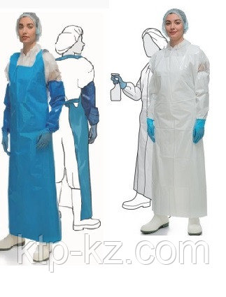 Фартук HACCPER Uretex,150 мкм, синий 1500х830мм