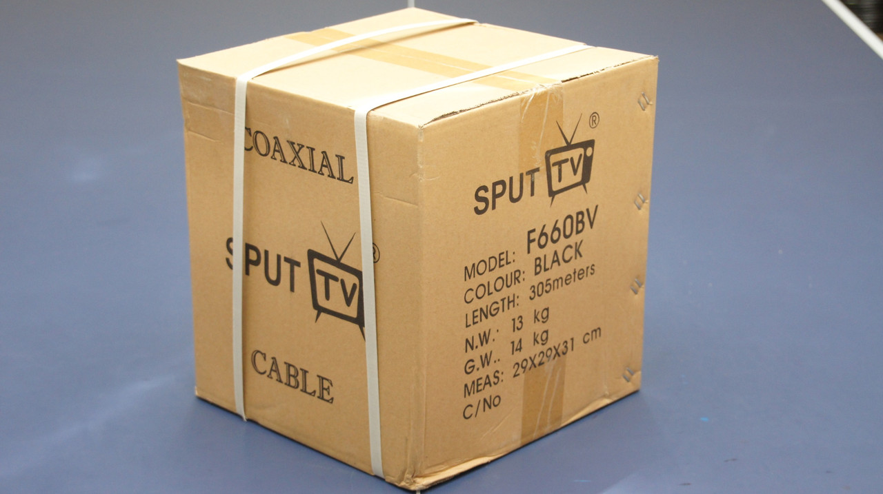 Коаксиальный кабель RG6 SPUTTV F660BV чёр. 305м - фото 2 - id-p100130337