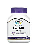 21 Century Коэнзим Q10, 100 мг, 90 мягких таблеток с быстрым высвобождением