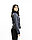 Женская куртка синяя «UM&H 59594760» (натуральная кожа, питон), фото 4