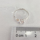 Кольцо из серебра с фианитом SOKOLOV 94012830 покрыто  родием, фото 3