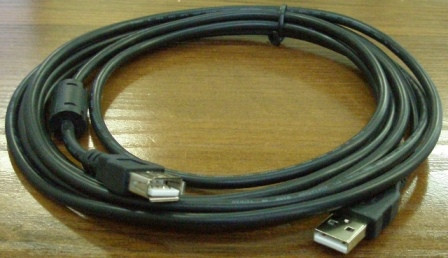 USB AM-AF 3м (удлинитель для подключения usb flash card) 1 ферритовый фильтр - фото 1 - id-p100132490