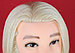 Голова-манекен мужской с бородой блонд волос (100%)  - 40 см, фото 6