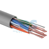 Кабель витая пара U/UTP, CAT 5e, PVC, 4PR, 24AWG, INDOOR, SOLID, серый, 305м, PROconnect