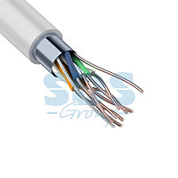 Кабель витая пара F/UTP, CAT 5e, PVC, 4PR, 24AWG, INDOOR, SOLID, серый, 305 м, REXANT