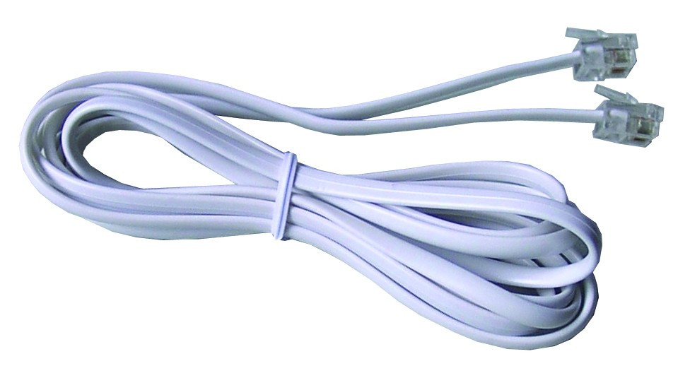 Phone cable RJ-11 (2 контакта) 1,2 метра pathcord - фото 1 - id-p100153833