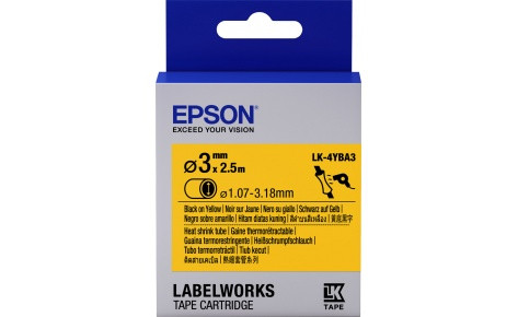 Лента Epson C53S654905 Tape - LK4YBA3 HST Blk/Yell d3/2,5 - фото 1 - id-p100157076