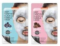 Purederm Deep Purifying Black O2 Bubble Mask Глубоко очищающая кислородная маска 20 мл