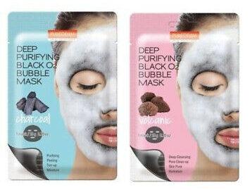 Purederm Deep Purifying Black O2 Bubble Mask Глубоко очищающая кислородная маска 20 мл - фото 1 - id-p100158097