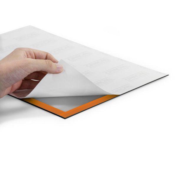 Настенная информационная магнитная рамка Durable Duraframe, А4, оранжевая, самоклеящаяся - фото 4 - id-p100157382