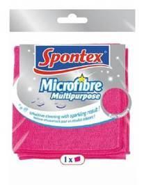 Тряпка из микрофибры Spontex 1шт в упаковке