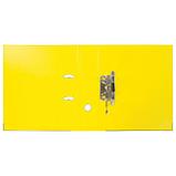 Папка регистратор Brauberg Extra, А4, 75мм, арочный механизм, покрытие пластик, жёлтая, фото 2