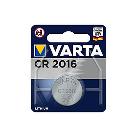 Батарейка, VARTA, CR2016-BP1, Lithium Battery, CR2016, 3V, 1 шт., Блистер