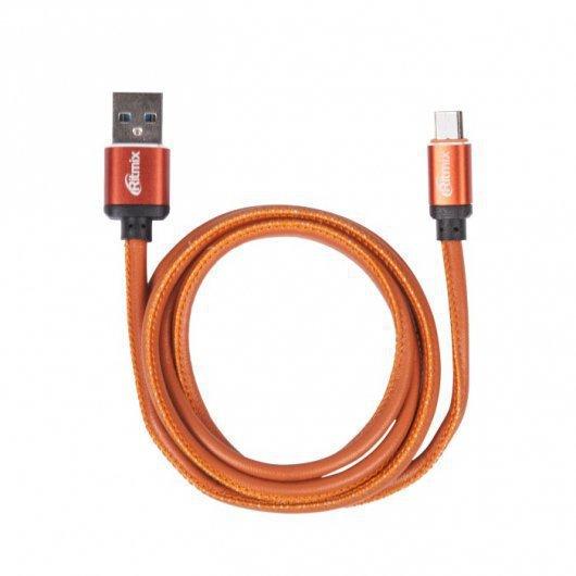 Кабель Ritmix RCC-415 MicroUSB-USB 2.5 A Leather - фото 1 - id-p100159031
