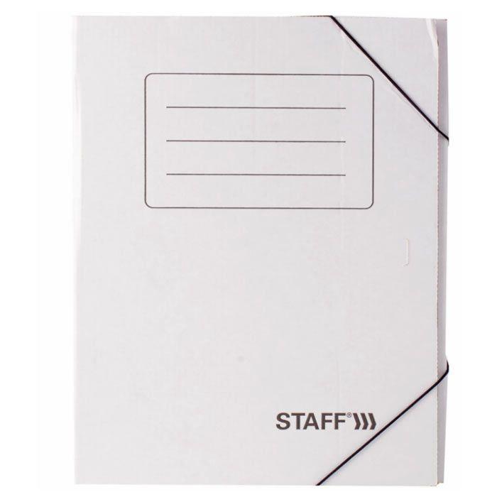 Папка картонная архивная на резинке Staff, 325х250x75мм, 700л, белая - фото 5 - id-p100159075