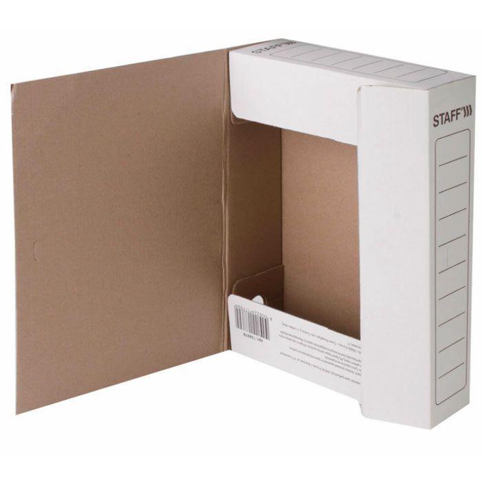 Папка картонная архивная на резинке Staff, 325х250x75мм, 700л, белая - фото 8 - id-p100159075
