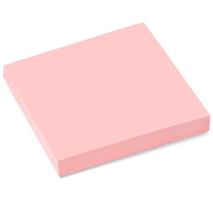 Бумага для заметок Brauberg, 76x76мм, 100л, розовая, клеевой край, в пакете - фото 4 - id-p100159087