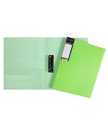Папка пластиковая Hatber HD, А4, 700мкм, 17мм, металлический зажим, серия Diamond Neon - Зелёная