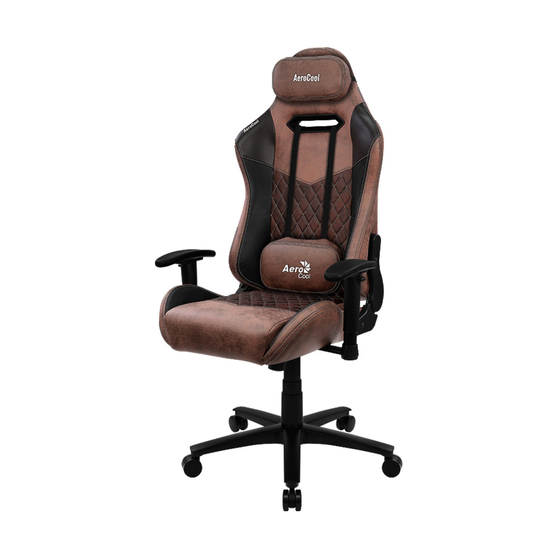 Игровое компьютерное кресло, Aerocool, DUKE Punch Red, Искусственная кожа AeroSuede, (Ш)69*(Г)70*(В)125 (135)