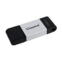 USB-накопитель, Kingston, DT80/32GB, 32GB, Type-C, USB 3.2, Серебристый