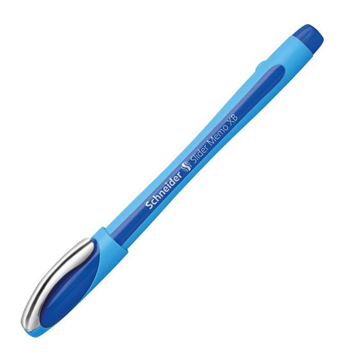 Ручка шариковая Schneider Slider Memo XB, 0,7мм, синяя, голубо-синий корпус - фото 3 - id-p100159992
