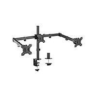 Настольный кронштейн для мониторов, Brateck, LDT12-C034N, 13"-27", Нагрузка 2х7 кг., Наклон +/- 45°, Поворот