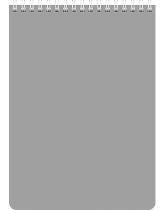 Блокнот Hatber, 60л, А5, клетка, на гребне, серия Серебро