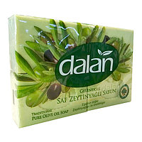 Мыло хозяйственное Dalan Зеленые оливки, 125гр, 4 штуки в упаковке