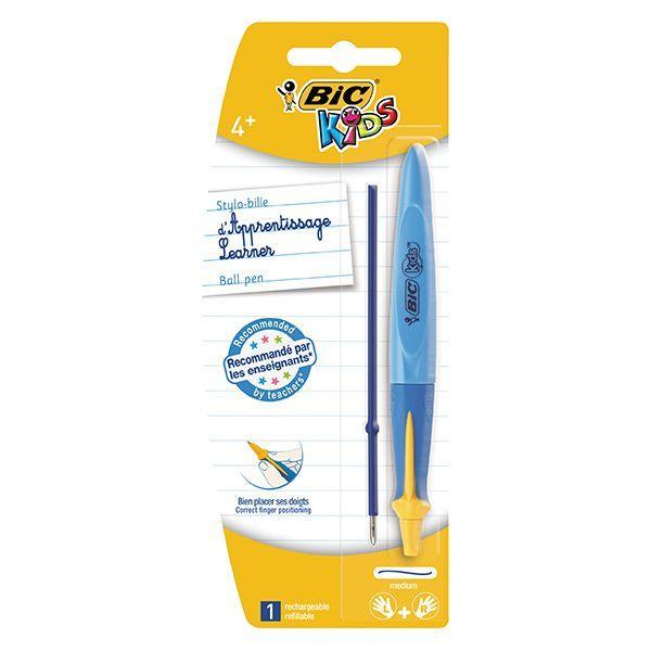 Ручка шариковая Bic Kids Twist, 1мм, синяя, корпус ассорти, обучающая, 1шт в блистере - фото 1 - id-p100159265