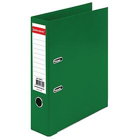 Папка регистратор Brauberg Extra, А4, 75мм, арочный механизм, покрытие пластик, зелёная