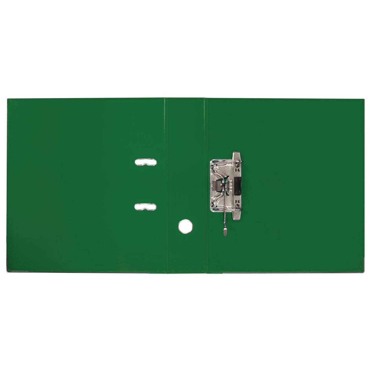 Папка регистратор Brauberg Extra, А4, 75мм, арочный механизм, покрытие пластик, зелёная - фото 5 - id-p100160142